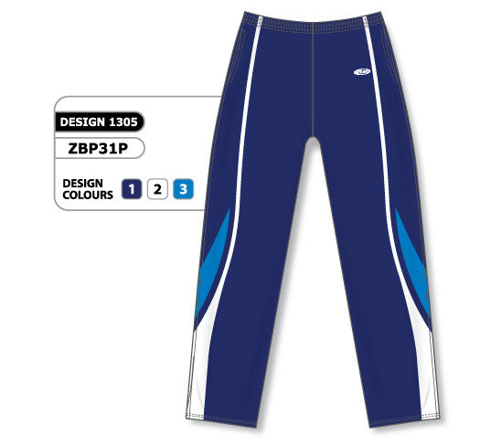 Athletic Knit Custom Sublimated Basketball Warm Up Pant Design 1305 (ZBP31-1305)